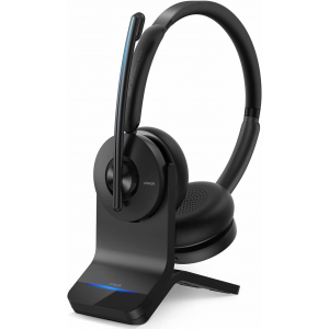 Anker PowerConf H500, Bluetooth Dual-Ear Headset with Microphone
