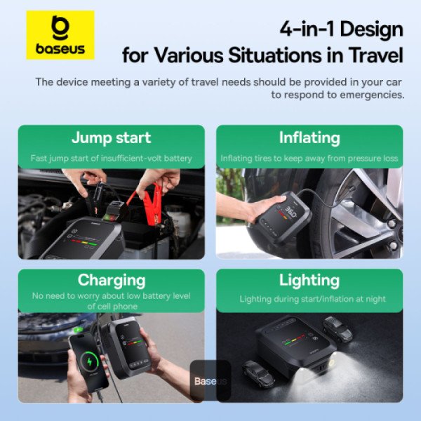 Baseus Primetrip Series Super Energy 4-in-1 Car Jump Starter