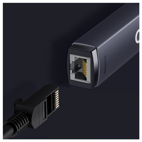 Baseus Lite Series USB-C / Gigabit Ethernet Network Adapter - Grey