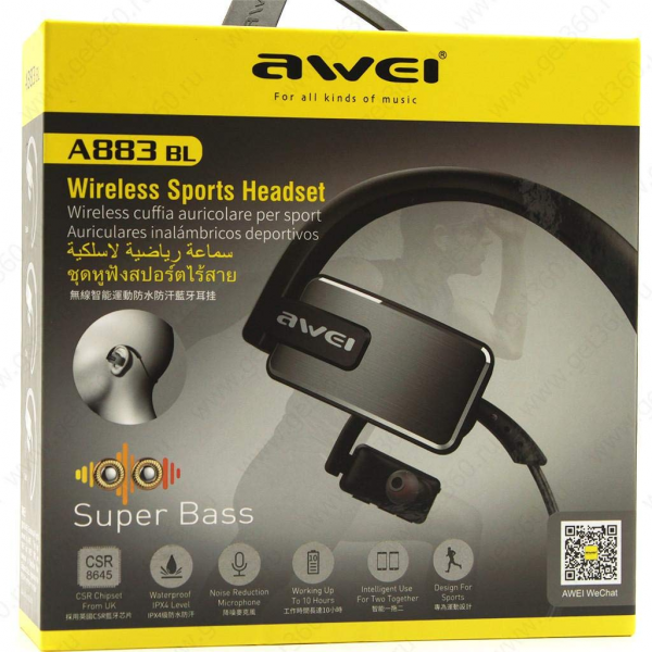 Awei A883BL Wireless Bluetooth Headphones
