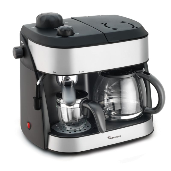 Ramtons RM/273 - Twin Coffee Cappuccino Maker - Black