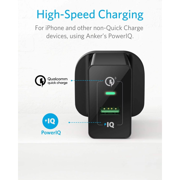 Anker PowerPort +1 – 18W Fast Wall Charger