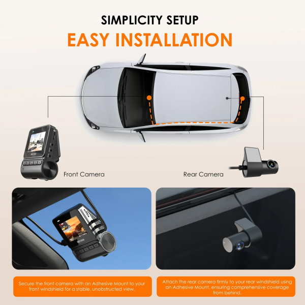 Rexing V1P Flex X4 4K WiFi Dual Dash Cam 