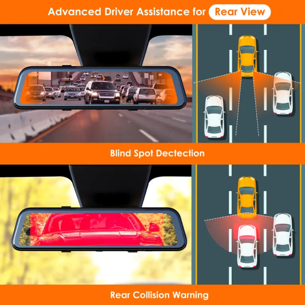 Rexing M2 Max Pro 4K WiFi GPS Rear Mirror Dash Cam 