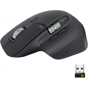 Logitech MX Master 3 Advanced Rechargeable Wireless Mouse, Bluetooth 7 Button