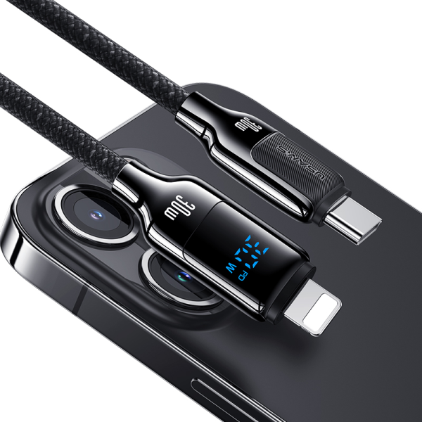USAMS USB-C To Lightning Braided Cable 30W - 1M