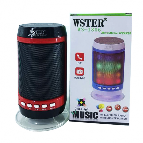 Wster WS-1806 Bluetooth Speaker Radio,USB,card and AUX mode