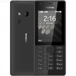 Nokia 216 Dual Sim, 16MB Ram, microSD up to 32 GB, Flashlight, Black 