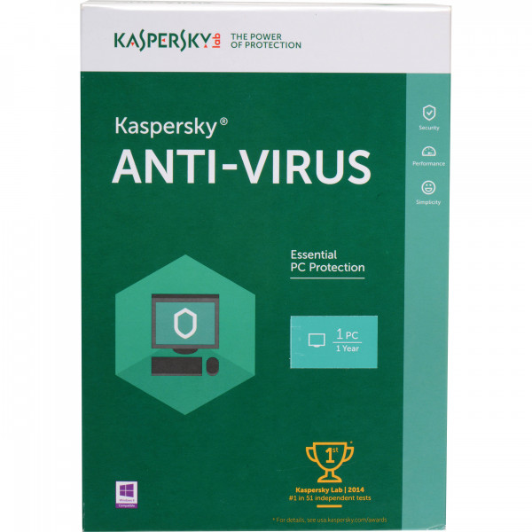 Kaspersky Antivirus - 1 User + 1 Free