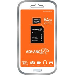 Advance microSD Memory Card - 64GB - Black