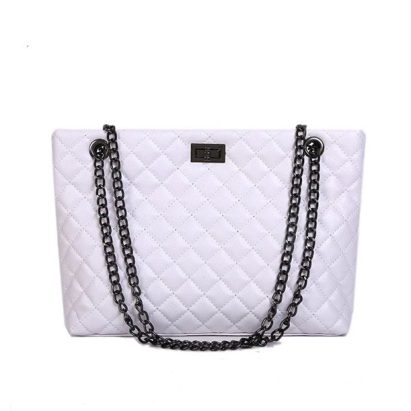 Women's Chain PU Crossbody Bag Solid Color