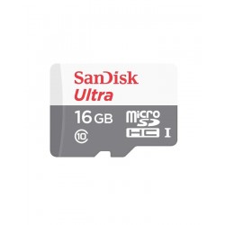 Sandisk Ultra 16GB UHS-I/Class 10 Micro SDHC Memory Card With Adapter