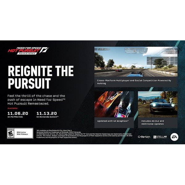 Need for Speed: Hot Pursuit Remastered - PlayStation 4, PlayStation 5