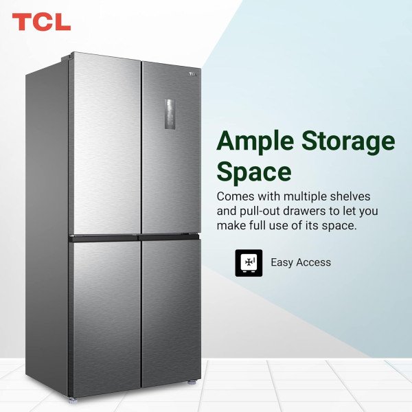 TCL P560CDN Cross Door Refrigerator 470L