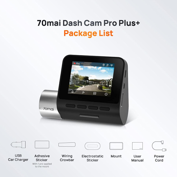 70mai Pro Plus+ Dash Cam 1080P