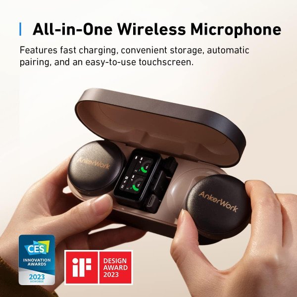 AnkerWork M650 Wireless Lavalier Microphone