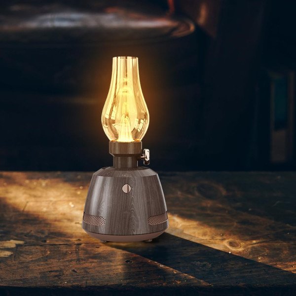 ZONSUSE Retro Bluetooth Speaker with LED Light