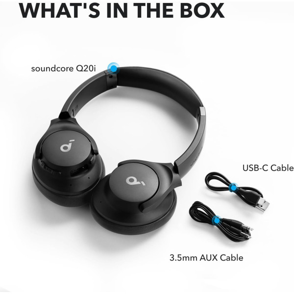 Anker Soundcore Q20i Hybrid Active Noise Cancelling Headphones 