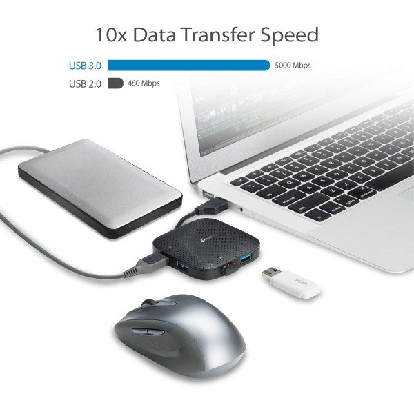 TP-Link UH400 USB 3.0 4-Port Portable Hub 
