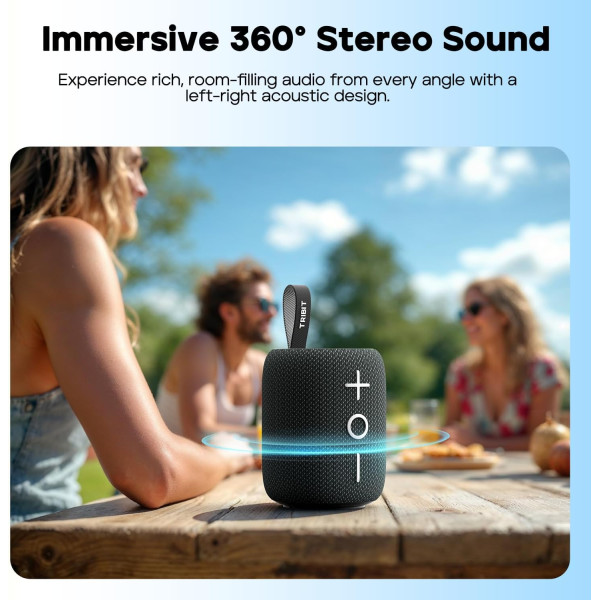 TRIBIT StormBox Mini+ Portable Bluetooth Speaker 