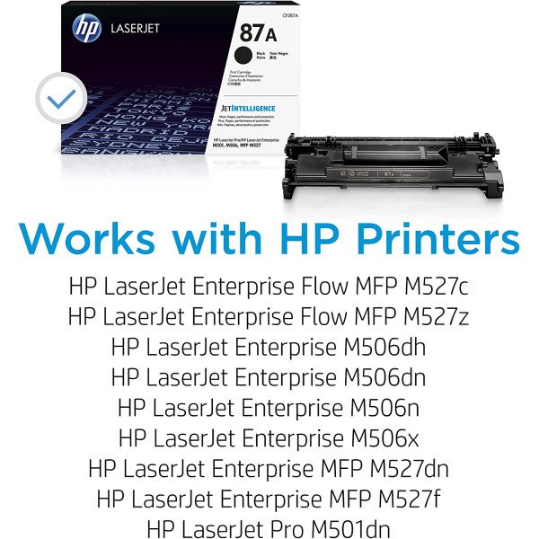 HP 87A Black LaserJet Toner Cartridge