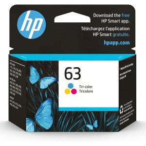 HP 63 Tri-color Ink Cartridge 