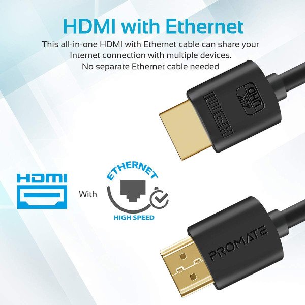 Promate ProLink4K2-10M High Definition 4K HDMI Audio Video Cable