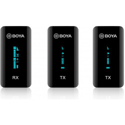BOYA BY-XM6-S2 Digital Camera-Mount True-Wireless 2-Person Microphone System (2.4 GHz)