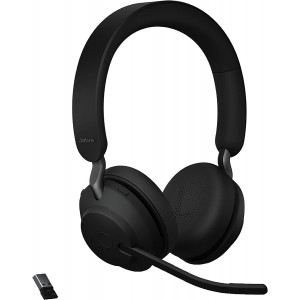 Jabra Evolve2 65 Stereo Wireless On-Ear Headset (Microsoft Teams, USB Type-A )