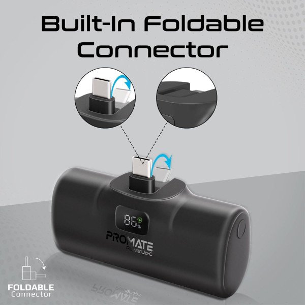 Promate PowerUp-C 5000mah Compact USB-C Power Bank 