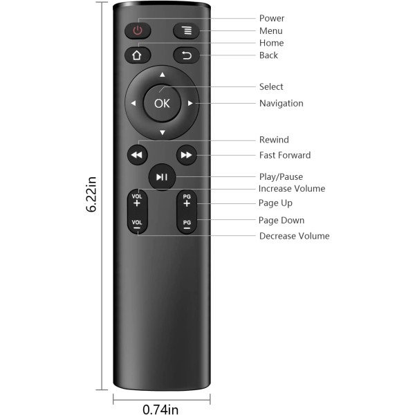 Universal Fire TV Stick Replacement Remote without Alexa