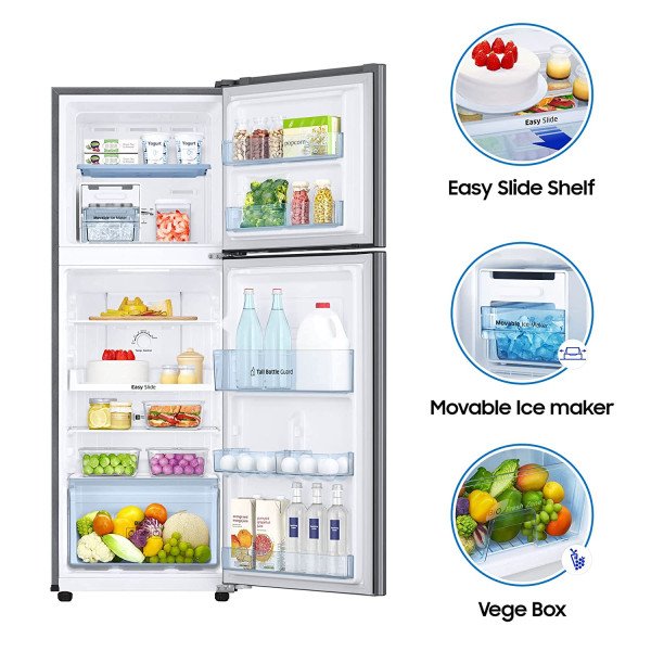 Samsung RT31K3082S8 - Top Mount Freezer Refrigerator - 253L - Silver