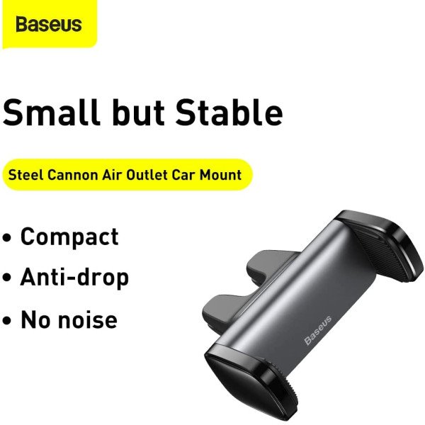 Baseus Steel Cannon Air Outlet Car Mount Black