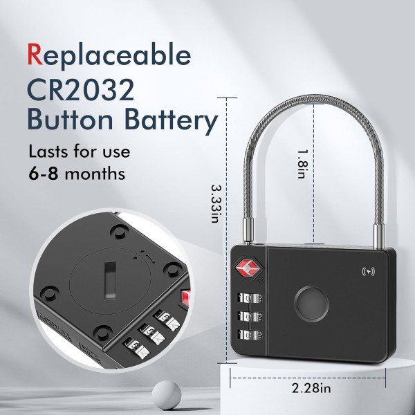 MiLi MiLock TSA Certified Trackable Luggage Lock