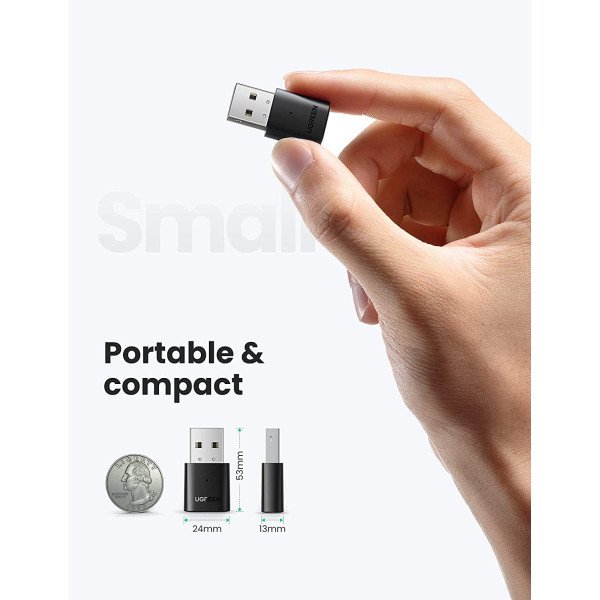UGREEN USB Bluetooth 5.0 Adapter Dongle for PC