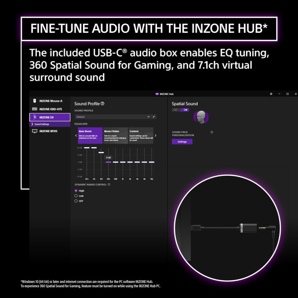 INZONE E9 Wired In-Ear Monitor for Gaming