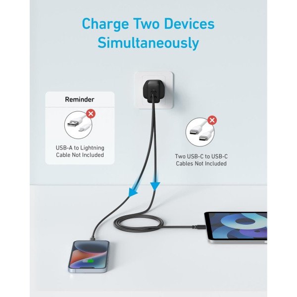 Anker 20W Wall Charger (2 Ports) 