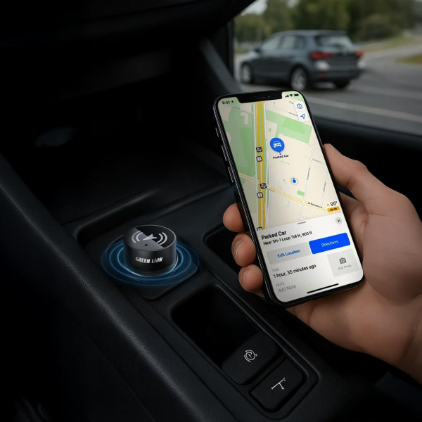 Green Lion Tracker Dual Port Car Charger 30W