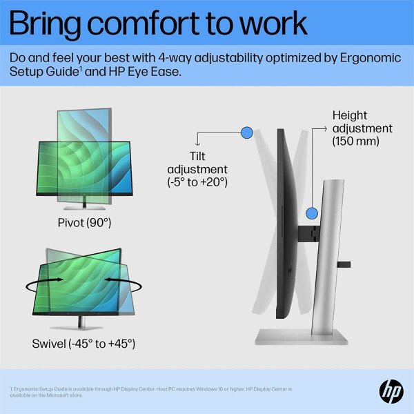 HP E27 G5 27 inch Full HD LCD IPS Monitor