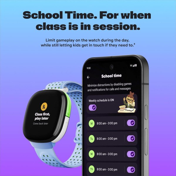 Fitbit Google Ace LTE Kids Smartwatch with Call, Message, GPS