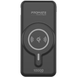 Promate PowerMag-10 10000mAh Magnetic Wireless Powerbank with 20W PD & Quick Charge 3.0