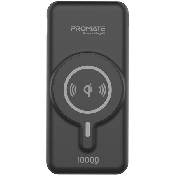 Promate PowerMag-10 10000mAh Magnetic Wireless Powerbank with 20W PD & Quick Charge 3.0