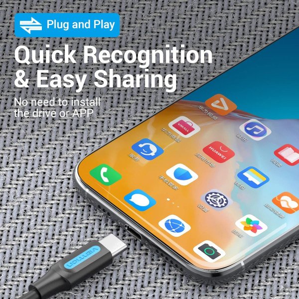 VENTION USB-C 3.1 Male to USB-A Female OTG Cable