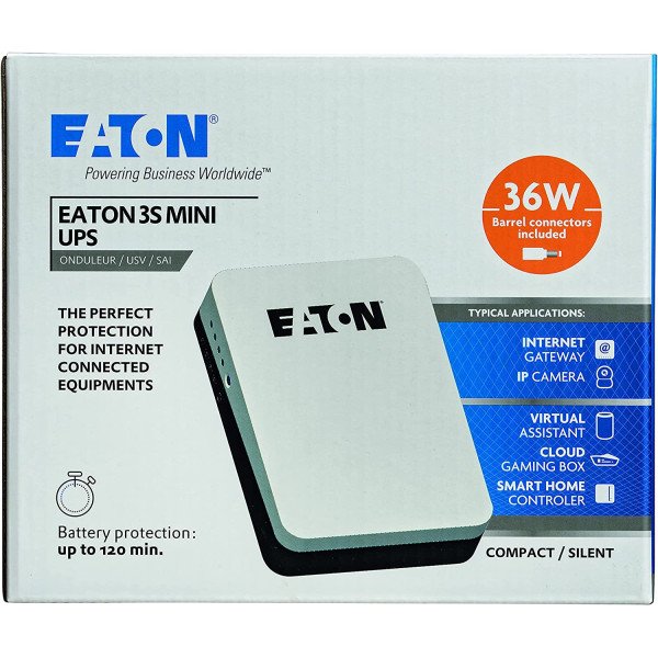 Eaton 3S Mini UPS 36W 9/12/15/19 Volt DC 