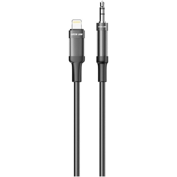 Green Lion Lightning To AUX Braided Cable 1M