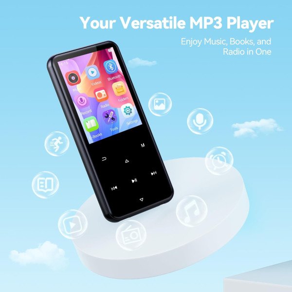 AGPTEK M3 Portable MP3 Player with Bluetooth 64GB
