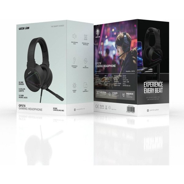 Green Lion GP27X Wired Gaming Headphones