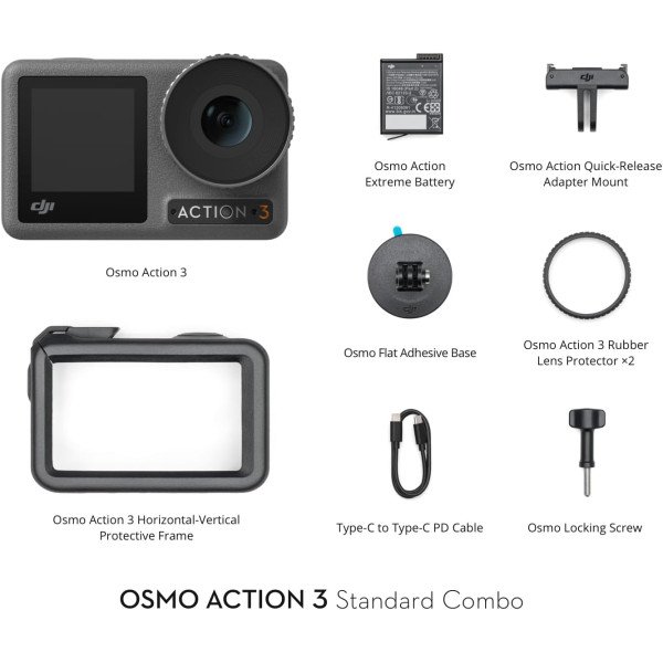 DJI Osmo Action 3 Standard Combo Action Camera