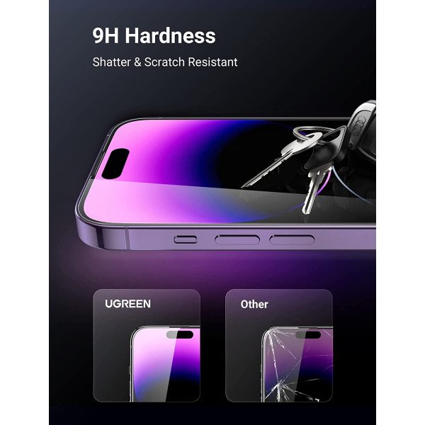 UGREEN 2 Pack iPhone 14 Pro Max Screen Protector