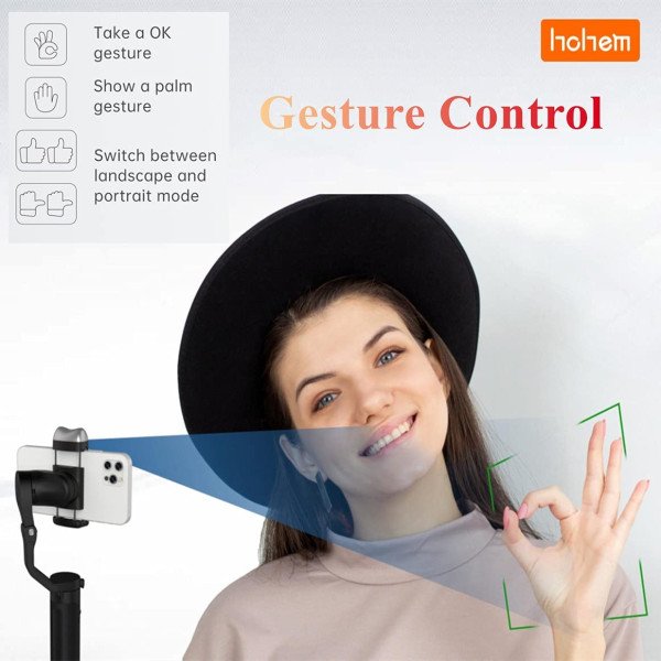 Hohem iSteady V2, 3-Axis Gimbal Stabilizer for Smartphone with AI Tracking Sensor